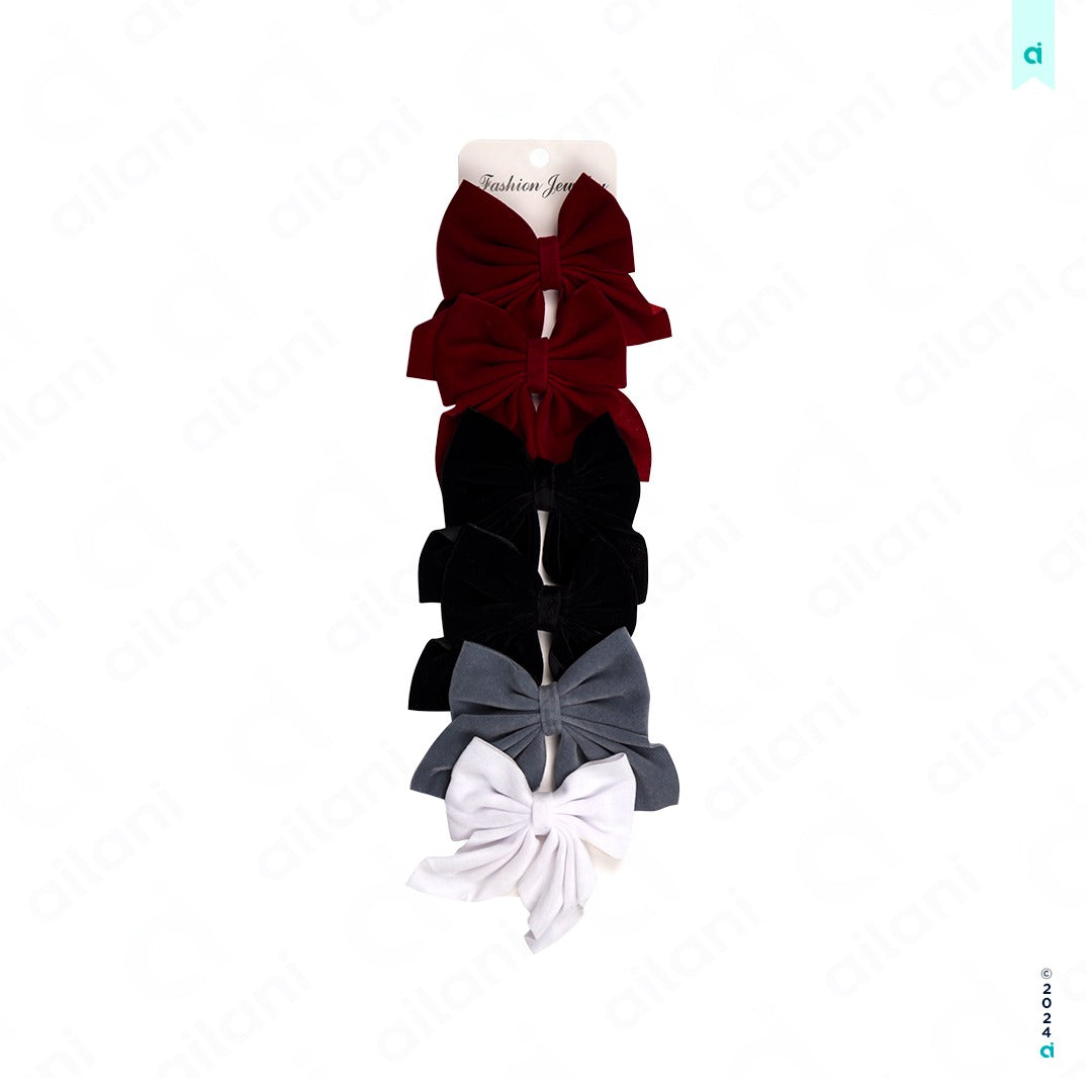 Set moño pinza pequeño (x6 unidades)